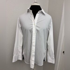 Uniqlo 100% Cotton White Button Up Size Medium